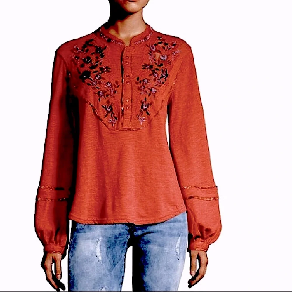 NWT Free People Henley Top
